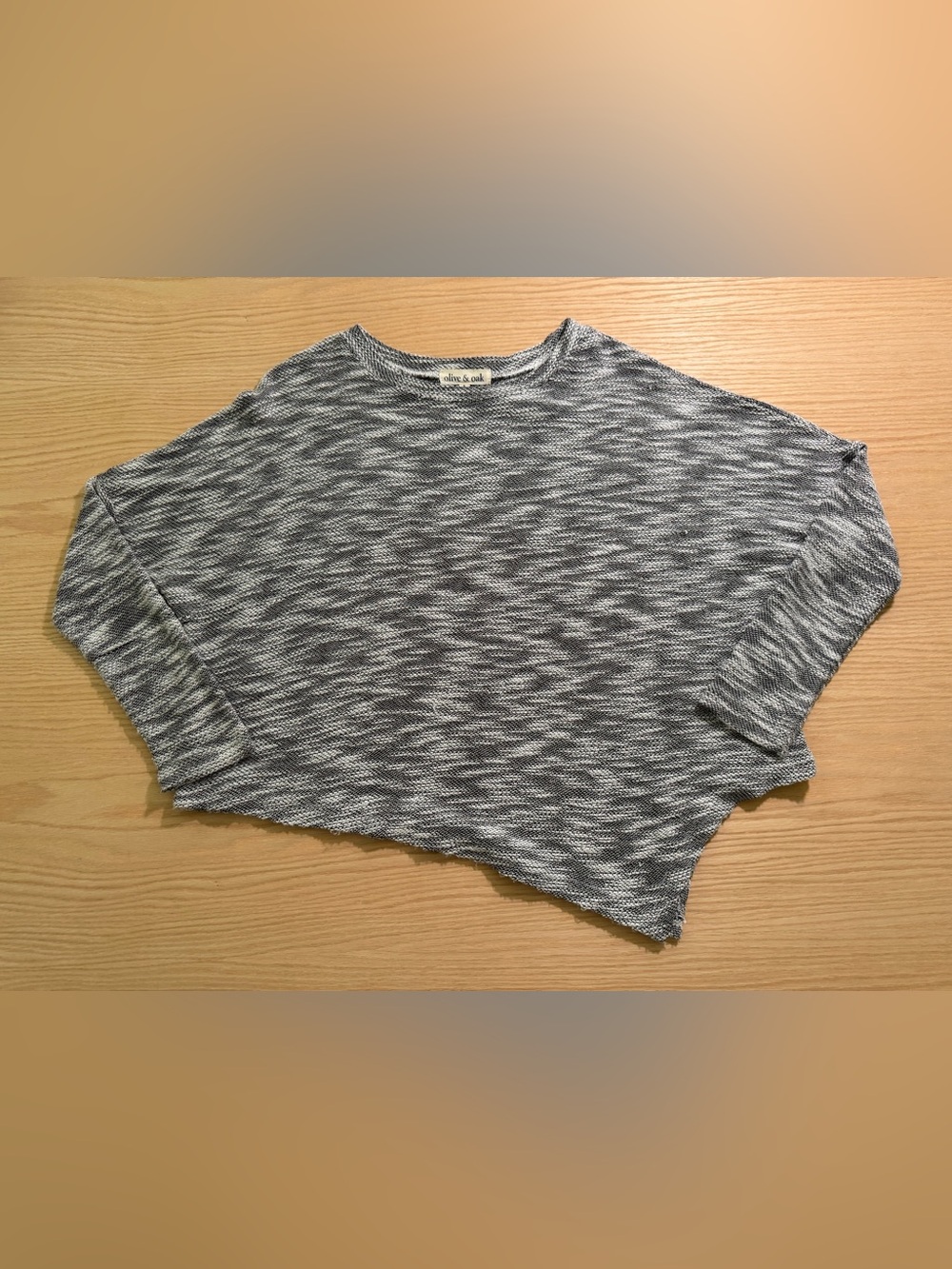 Olive & Oak Gray Marled Crewneck Pullover